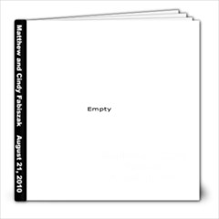 Matthew and Cindy Signing Book 6 (Matthew s whole head) - 8x8 Photo Book (39 pages)