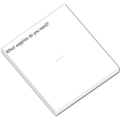 Supply List - Small Memo Pads
