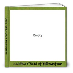 yellowstone - 8x8 Photo Book (39 pages)