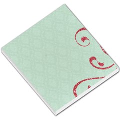 Memo Pad, teal with pink - Small Memo Pads Memo Pad, teal with pink - Small Memo Pads