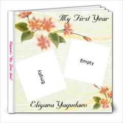 Eliyana s First Year Album - 8x8 Photo Book (20 pages)