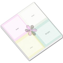 4 picture template girl- memo pad - Small Memo Pads
