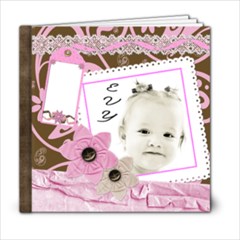 Girly Pink Chocolate 6x6 Template Book