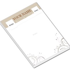 Elegant Pink Chocolate Large Memo Pad Template