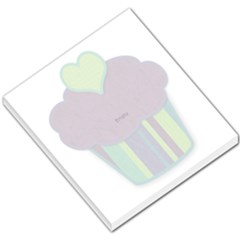 Big Cupcake Blue Background Memo