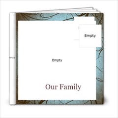 Tiffany Blue Swirl 6x6 Photo Book - 6x6 Photo Book (20 pages)