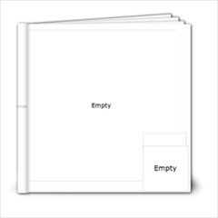 violet and teal flowers 6*6 book - 6x6 Photo Book (20 pages)