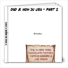 DAD & MOM IN USA 2 - 8x8 Photo Book (20 pages)