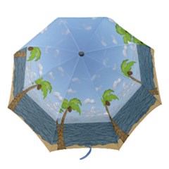 Tropical Vacation Umbrella - Folding Umbrella Tropical Vacation Umbrella - Folding Umbrella