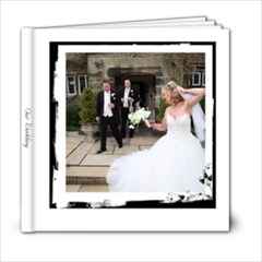 Our Wedding Simple Black & White 6 x 6 Album - 6x6 Photo Book (20 pages) Our Wedding Simple Black & White 6 x 6 Album - 6x6 Photo Book (20 pages)