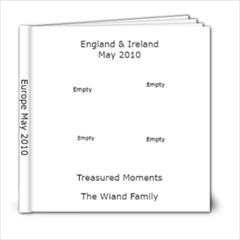 Europe 2010 - 6x6 Photo Book (20 pages)