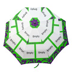 Funky Fantasia acid lime & purple spiral folding umbrella Funky Fantasia acid lime & purple spiral folding umbrella