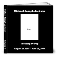 Michael Jackson 1 - 8x8 Photo Book (20 pages)