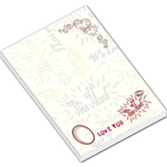 Love you THIS MUCH red large memo pad - Large Memo Pads Love you THIS MUCH red large memo pad - Large Memo Pads