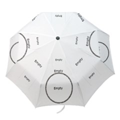 Black Flower Brag Folding Umbrella