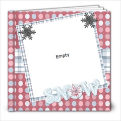 snow family fun template book 8x8 - 8x8 Photo Book (20 pages)