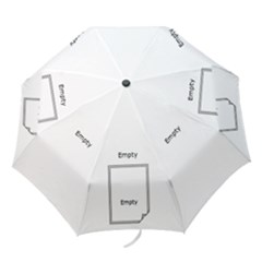 Classy Black & White Folding Umbrella