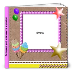 Babies 3rd Birthday part 2 - 8x8 Photo Book (20 pages)