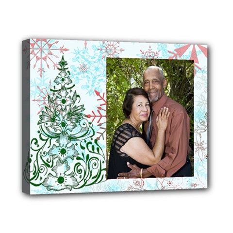 xmas tree w/snowflakes canvas - Canvas 10 x 8 (Stretched) xmas tree w/snowflakes canvas - Canvas 10 x 8 (Stretched)
