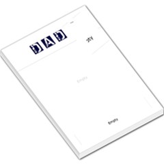 dad sports fanatic notepad - Large Memo Pads