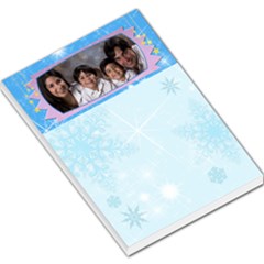 blue sparkling snowflake memo pad - Large Memo Pads blue sparkling snowflake memo pad - Large Memo Pads