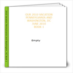 2010 Vacation - 8x8 Photo Book (20 pages)