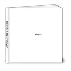 racheli s bat mitzvah 2 - 6x6 Photo Book (20 pages)