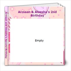 Armaan and Aleesha s Second Birthday - 8x8 Photo Book (20 pages)