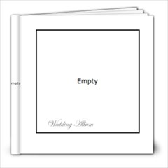 Sumptuous Silver Leather Wedding Album 8 x 8 100 page  - 8x8 Photo Book (100 pages)