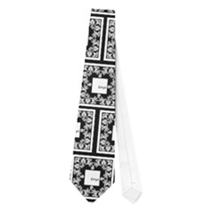 Art Neuveau Black & White Tie Single Side 2