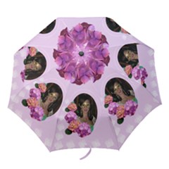 Pink Hydranga folding Umbrella Pink Hydranga folding Umbrella
