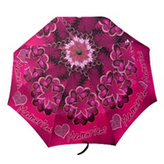 Memories1 hot pink Folding Umbrella Memories1 hot pink Folding Umbrella