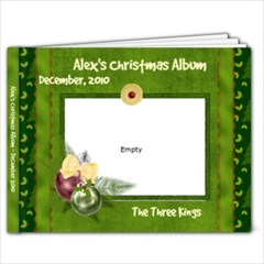 Alex s 5x7 Christmas Album - 7x5 Photo Book (20 pages)