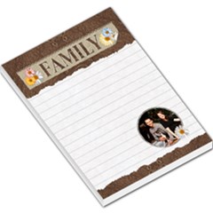 Family Flower Design Large Memo Pad - Large Memo Pads Family Flower Design Large Memo Pad - Large Memo Pads