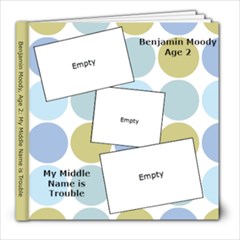 Benjamin Moody Age 2 - 8x8 Photo Book (20 pages)