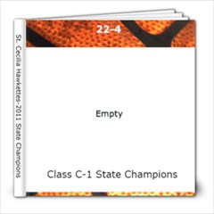 Basketball 2011 Graduation Book - 8x8 Photo Book (20 pages)