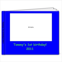 tommys 1st birthday - 9x7 Photo Book (20 pages)
