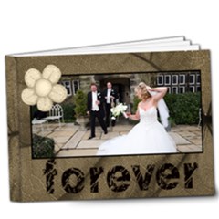 Our Forever 20 page Moccachino Sepia Deluxe 9 x 7 album - 9x7 Deluxe Photo Book (20 pages)