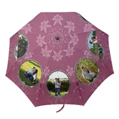 Pretty in Pink Floral Folding Umbrella Pretty in Pink Floral Folding Umbrella