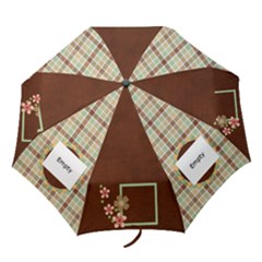 Sock Monkey Love Umbrella 1 - Folding Umbrella