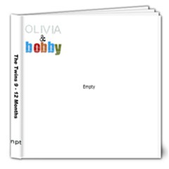 Twins Book 9-12 - 8x8 Deluxe Photo Book (20 pages)