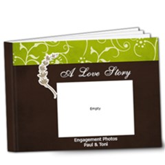 9x7 DELUXE: A Love Story- Simple Engagement/Wedding Photobook Template - 9x7 Deluxe Photo Book (20 pages)