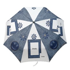 Happy Denim Folding Umbrella