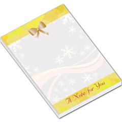 golden snowflake large memo pad - Large Memo Pads