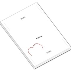 Love Red Large Memo Pad - Large Memo Pads Love Red Large Memo Pad - Large Memo Pads