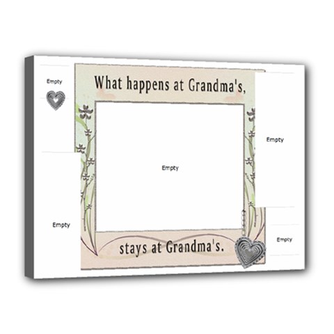 Grandmas 16x12 Stretched Canvas - Canvas 16  x 12  (Stretched)