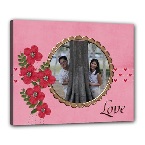Canvas 20 x 16 (Stretched): LOVE Canvas 20 x 16 (Stretched): LOVE
