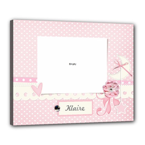 Canvas 20 x 16 (Stretched): Precious Lil One -Girl Canvas 20 x 16 (Stretched): Precious Lil One -Girl