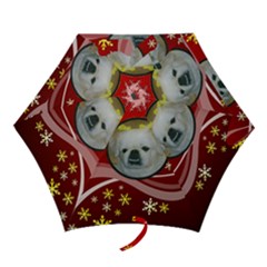 Red Snowflake Mini Umbrella