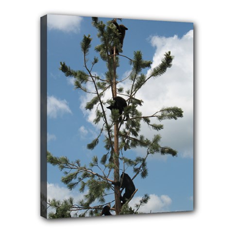baby bears - Canvas 14  x 11  (Stretched)